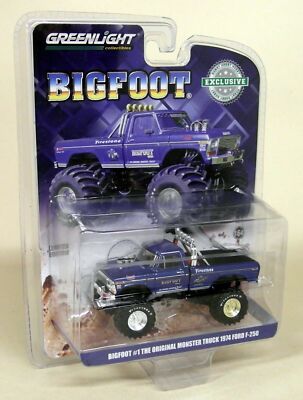 Greenlight 1/64 Monster Truck 1974 Ford F-250 Bigfoot Diecast Model Car