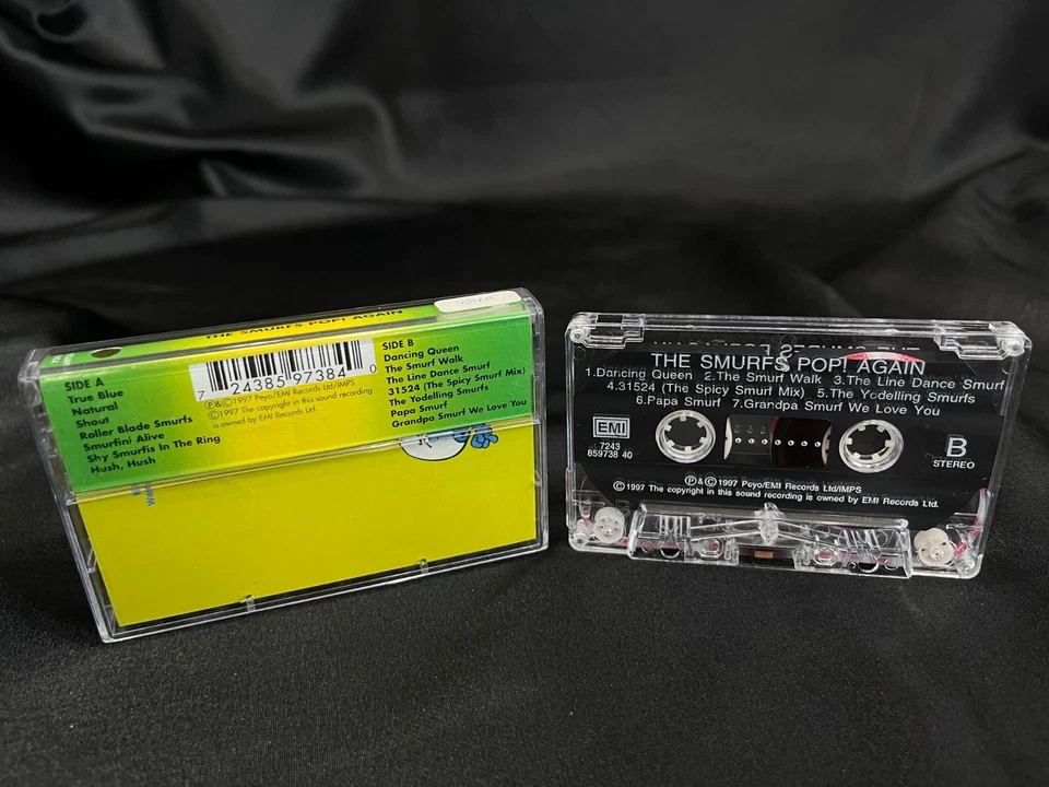 The Smurfs Go Pop! Again Cassette Tape (EMI 1997) - Bild 2 von 3
