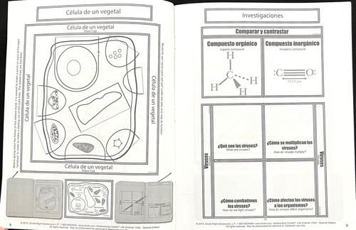 4th & Up -NOTEBOOKING CENTRAL FOLDABLES - LIFE SCIENCE (2 books) SPANISH EDITION - Picture 12 of 16