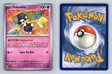 Indeedee #93/191 SV Surging Sparks 2024 Uncommon Pokemon TCG Card
