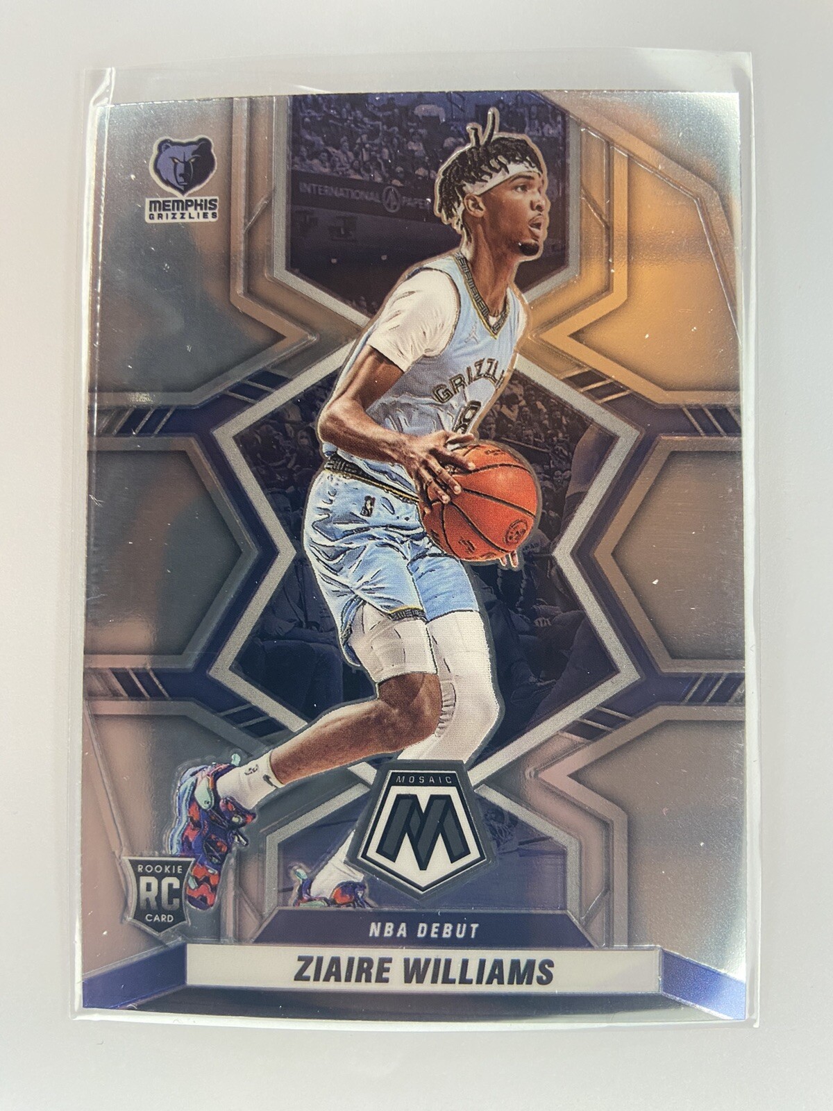 2021-22 Panini Mosaic Basketball Ziaire Williams Rookie Card #273 Grizzlies RC
