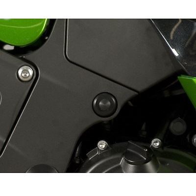 R&G Frame Plugs Black (Front/Upper Set LHS+RHS) Kawasaki ZZR1400 (ZX-14) 2012-19