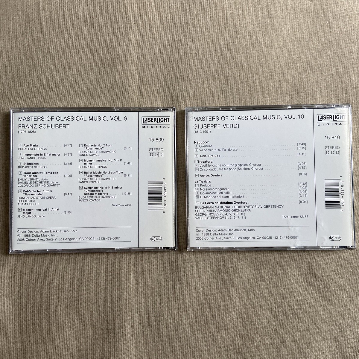 Masters of Classical Music (CD, Oct-1990, 10 Discs, Laserlight