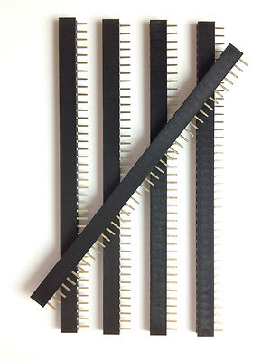 5x Buchsenleiste 2 mm | 40 Pins | RM Rastermaß 2mm