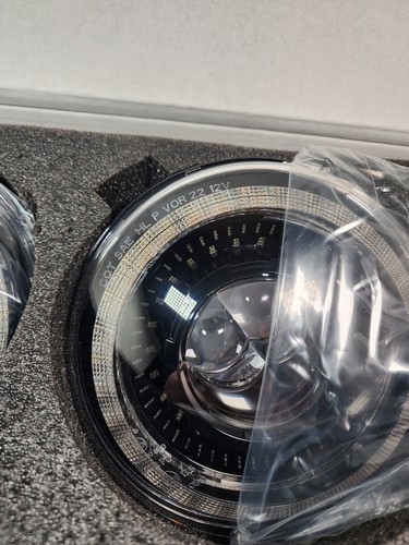 HWSTAR 7" Halo Starry Dragon Eye 1000% Bright Anti Glare Led Headlights 6000K - Picture 10 of 20