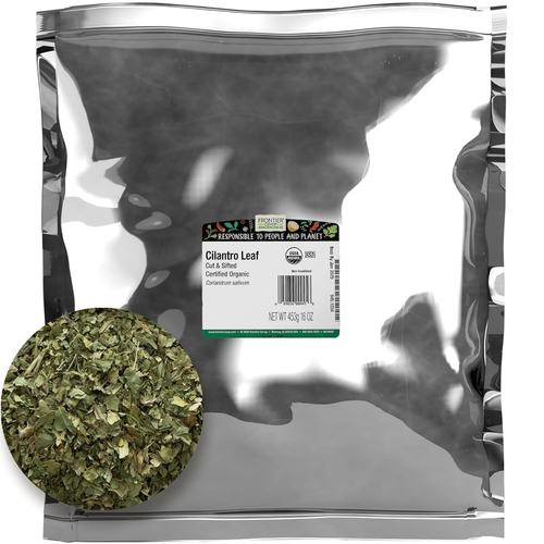 Organic Cilantro Leaf, Cut & Sifted, 1Lb Bulk Bag - Dried Cilantro Seasoning - P