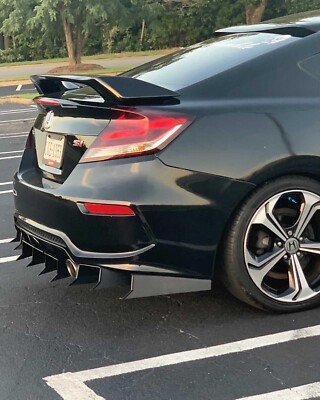 2013-2015 Honda Civic 5pc ''Shark Fin'' Rear Diffuser
