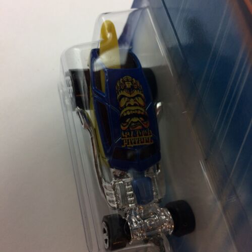 Hot Wheels Roll Patrol Surf Crate #209 Blue Yellowish Chrome 5 Spoke B3810 - Picture 6 of 9