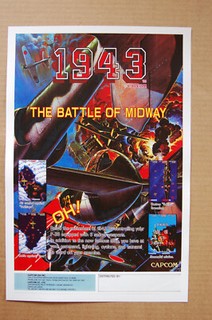 1943 Arcade Flyer Video Game promotional poster