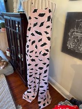 ASOS pink maxi dress pretty pattern, size 8