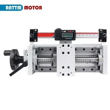 US SHIP】Linear Stage MBX80-400mm Type Munual Linear Slide Table+Digital Scale