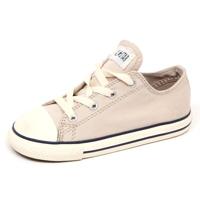  E3828 sneaker bimbo CONVERS ALL STAR CHUCK TAYLOR beige shoe boy