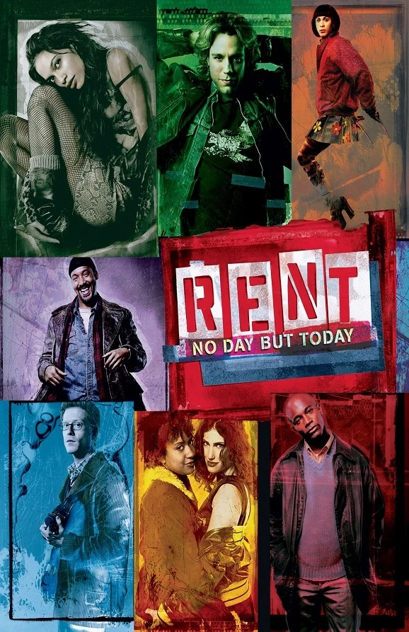 Rent movie poster (b) Idina Menzel poster, Taye Diggs poster, Rosario Dawson