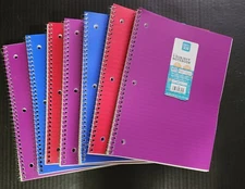 FREE  Pen & Gear 80 Sheets ea 7 Notebook Total 560 Sheets  School Office Home
