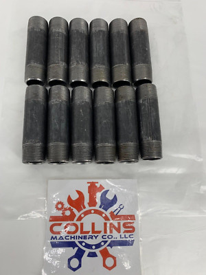 SPP 1'' x 4-1/2'' Threaded Both Ends Schedule 40 Black Carbon Steel Pipe PKG/12