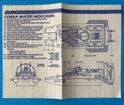 GI.JOE HASBRO 1984 COBRA WATER MOCCASIN BLUEPRINTS INSTRUCTION SHEET
