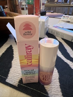 NIB CALIRAY Socal Superbloom Lip + Cheek Hydrating Soft Stain WILD FLOWER