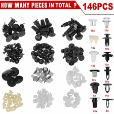146Pcs Car Door Hood Bumper Trim Panel Clips Body Retainer Fender Set for Toyota