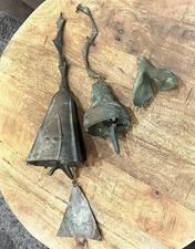 Vintage Paolo Soleri Arcosanti Bronze Bell Wind Chimes Lot.