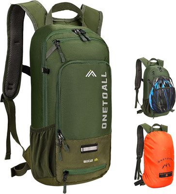 LOCAL LION ONETOALL Fahrradrucksack Klein 10L Mit Regenschutz Und Helmnetz, Skir
