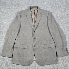 Lauren Ralph Lauren Blazer Mens 42R Gray Microcheck Two Button Sport Coat