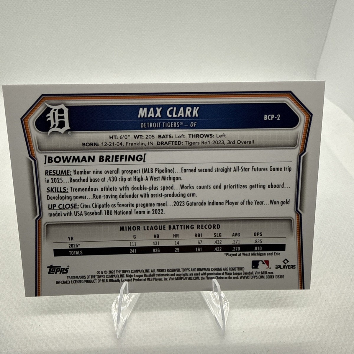 2026 Bowman Max Clark #BCP-2 | eBay