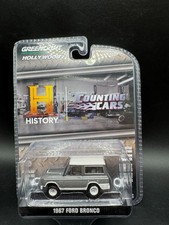 1967 FORD BRONCO SILVER "COUNTING CARS" 1/64 DIECAST MODEL BY GREENLIGHT  U3