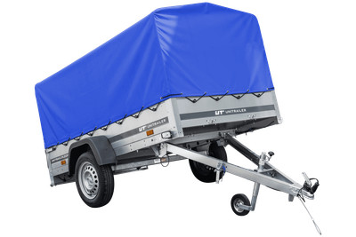 Kippanhänger 230x125 bis 750 kg - UNITRAILER mit Hochplane 80 cm