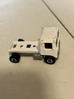 Vintage 1979 Mattel Hot Wheels Diecast Flat Nose White Semi Truck Cab / Trailer