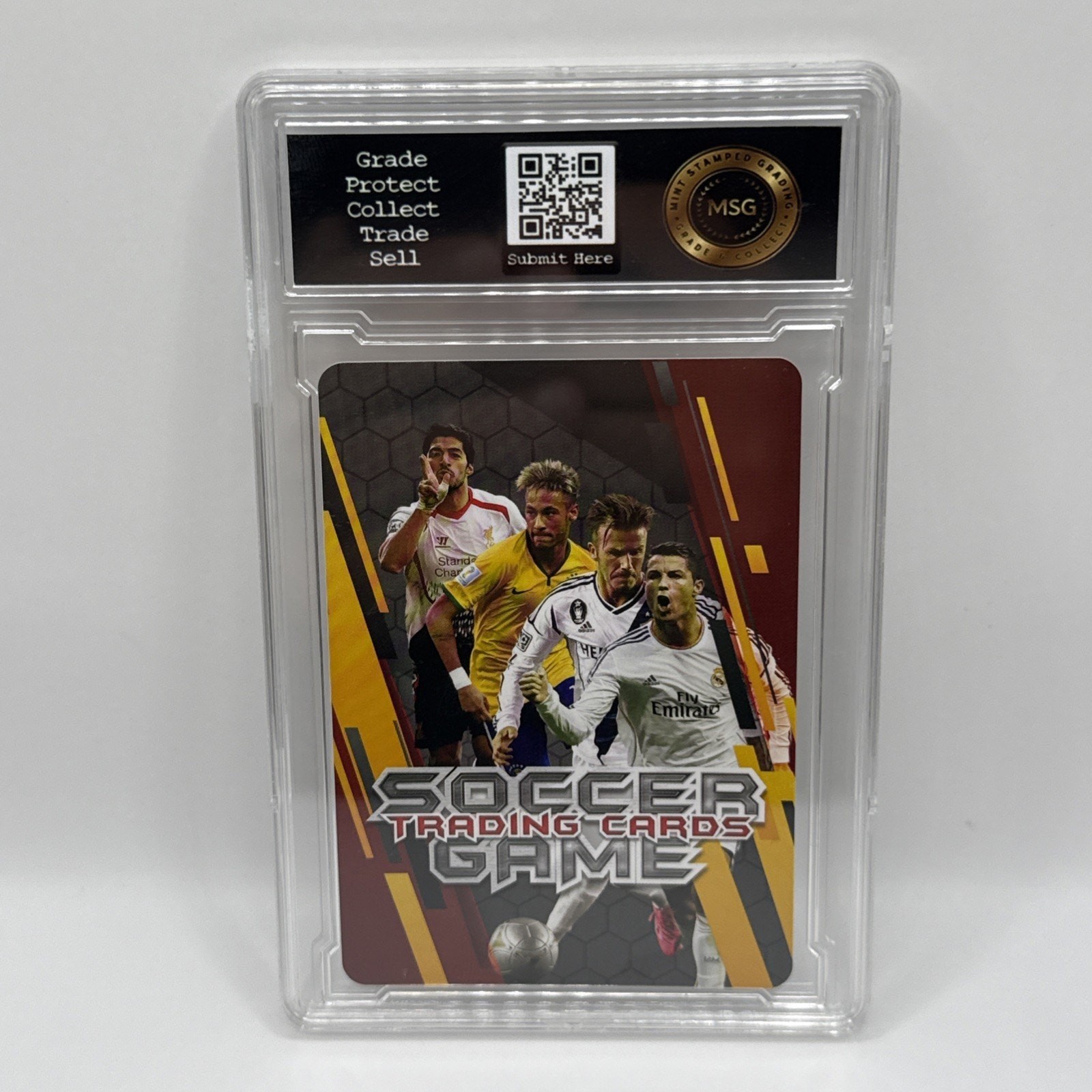 Kylian Mbappe - Holo Foil Soccer Card 2024 Graded 10 Paris Saint Germain PSG view 2