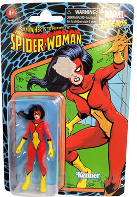Marvel Legends Hasbro/ Kenner 2023  4.5 Inch Spider Woman/ Retro. 