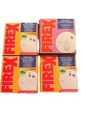 3 x Firex KF20R Mains Powered Smoke Detector.1 x Firex Heat Detector KF30R New