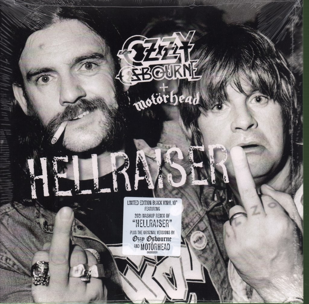 Ozzy Osbourne and Motorhead Hellraiser 10"" vinyl Europe Epic 2021 10"". Still