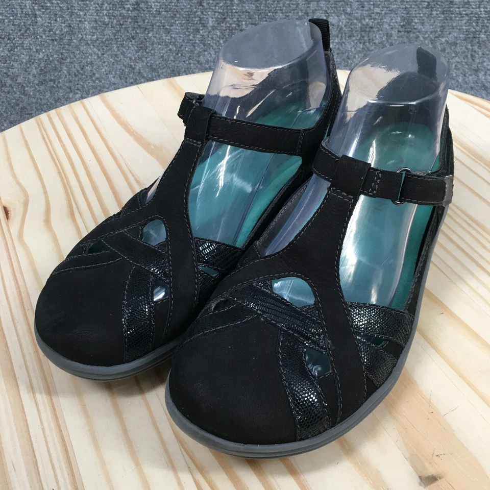 Aravon Mary Jane Womens 7.5D Black Beaumont Round Toe Slip On Casual Comfort - Image 3 of 4