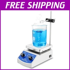 180W Magnetic Hot Plate Stirrer with Dual Control, Ideal for Lab Experiments