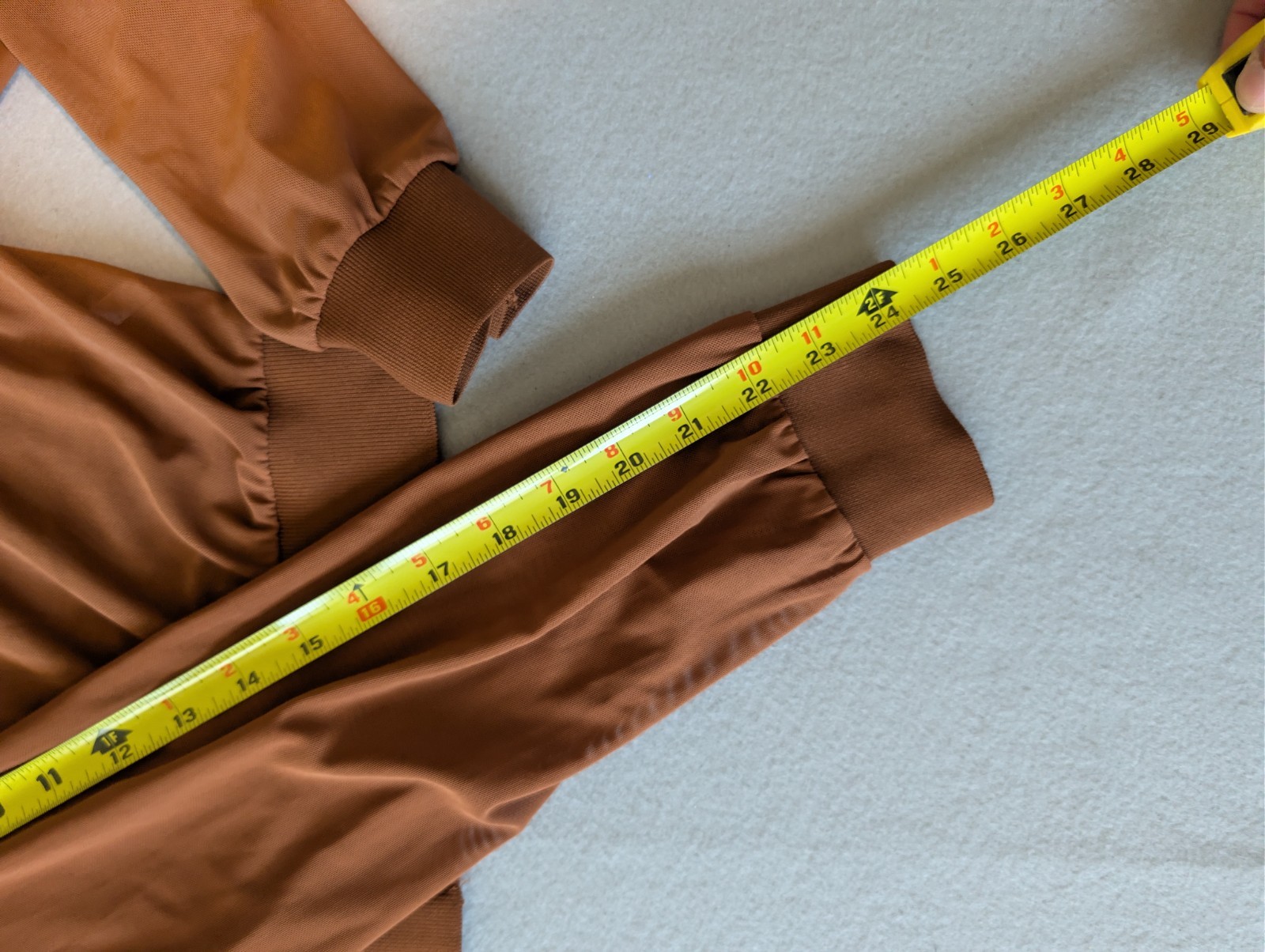 Brown Neutral Mesh Zip Up Cropped Jacket Yoga Bomber Gym Street Style image 9