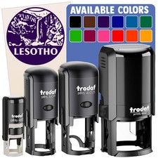 Lesotho Maletsunyane Falls Country Self-Inking Rubber Stamp Crafting Planners