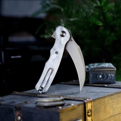 TVTY19AL14 Trivisa Lacerta-AL Pocket Knife 14C28N Satin Blade Aluminum foil Hand