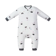 Nest Designs Organic Cotton Long Sleeve Footed Sleep Bag | 1.0 TOG | GOTS Cer...