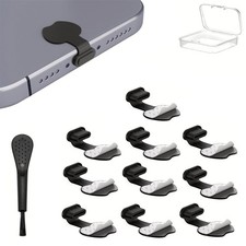 USB C Dust Plug 10 Pack USB Type C Anti Dust Cover USB C Dust Caps  Black