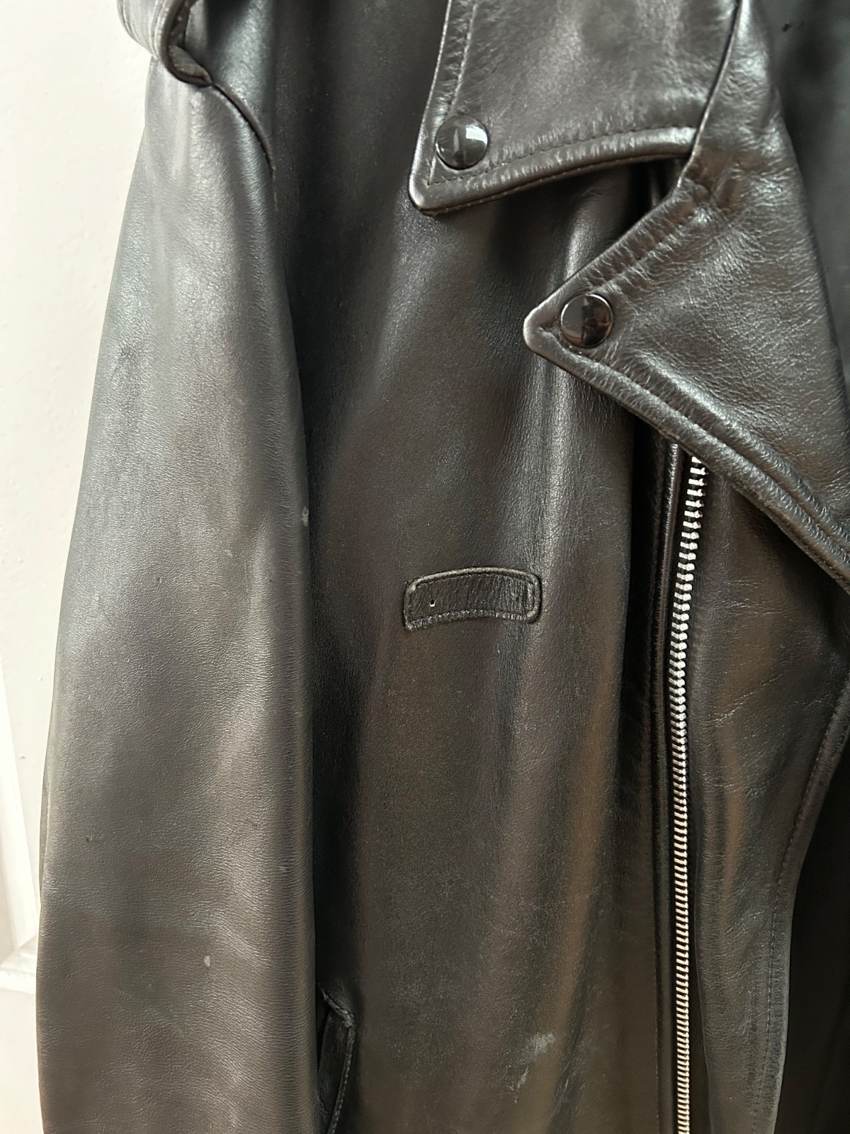 Harley-Davidson Black Leather Police Motorcycle Jacke… - Gem