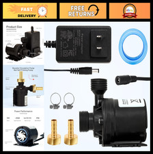 12V Water Circulation Pump - 3.43GPM, 19.6ft Lift, Ultra-Quiet Motor for Solar,