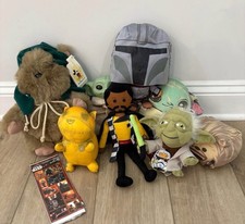 Star Wars Mixed Stuffed Animals LOT Preowned Yoda Boba Fet