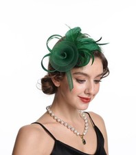 SAFERIN Fascinators Hats with Feather for Women Tea Party Hats with Headband ...
