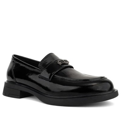 Santino Milano Damen Schwarze Leder Loafer Elegant SAN6582-25208BLK