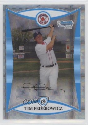 2008 Bowman Draft Prospects Chrome X-Fractor 88/199 Tim Federowicz #BDPP35 03hd