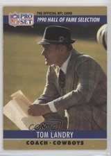 1990 Pro Set Hall of Fame Selection Tom Landry #28 HOF 1n2p