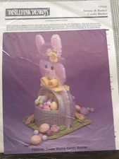 New DISTLEFINK DESIGNS Plastic Canvas Kit MR. EASTER BUNNY CANDY BASKET 75560