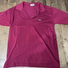 Lacoste Chemise Polo Shirt White Vintage, Size XXL, Made in France