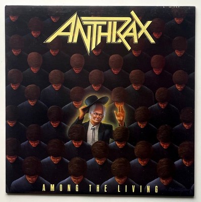 ORIGINAL Vtg 1987 ANTHRAX Album AMONG THE LIVING Vinyl RECORD Lp